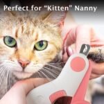 Pink Pet Nail Clippers with LED Light and Stainless Steel Blades for Small Animals - Image 3